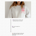 Tied Elegance Bow & Monogram Embroidered Sweatshirt!