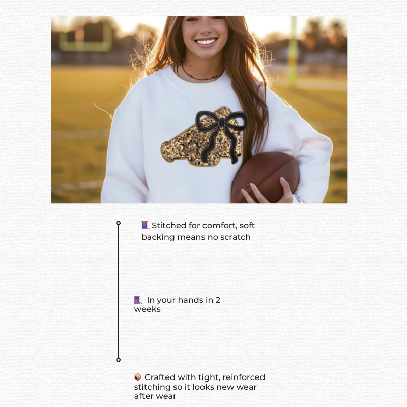 Custom Embroidered Cheer Sweatshirt 