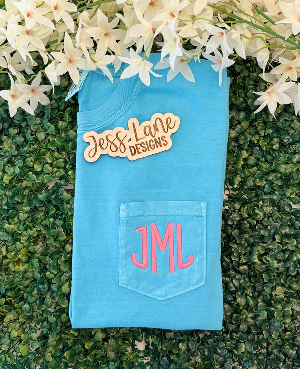 Embroidered Comfort Colors T-shirt