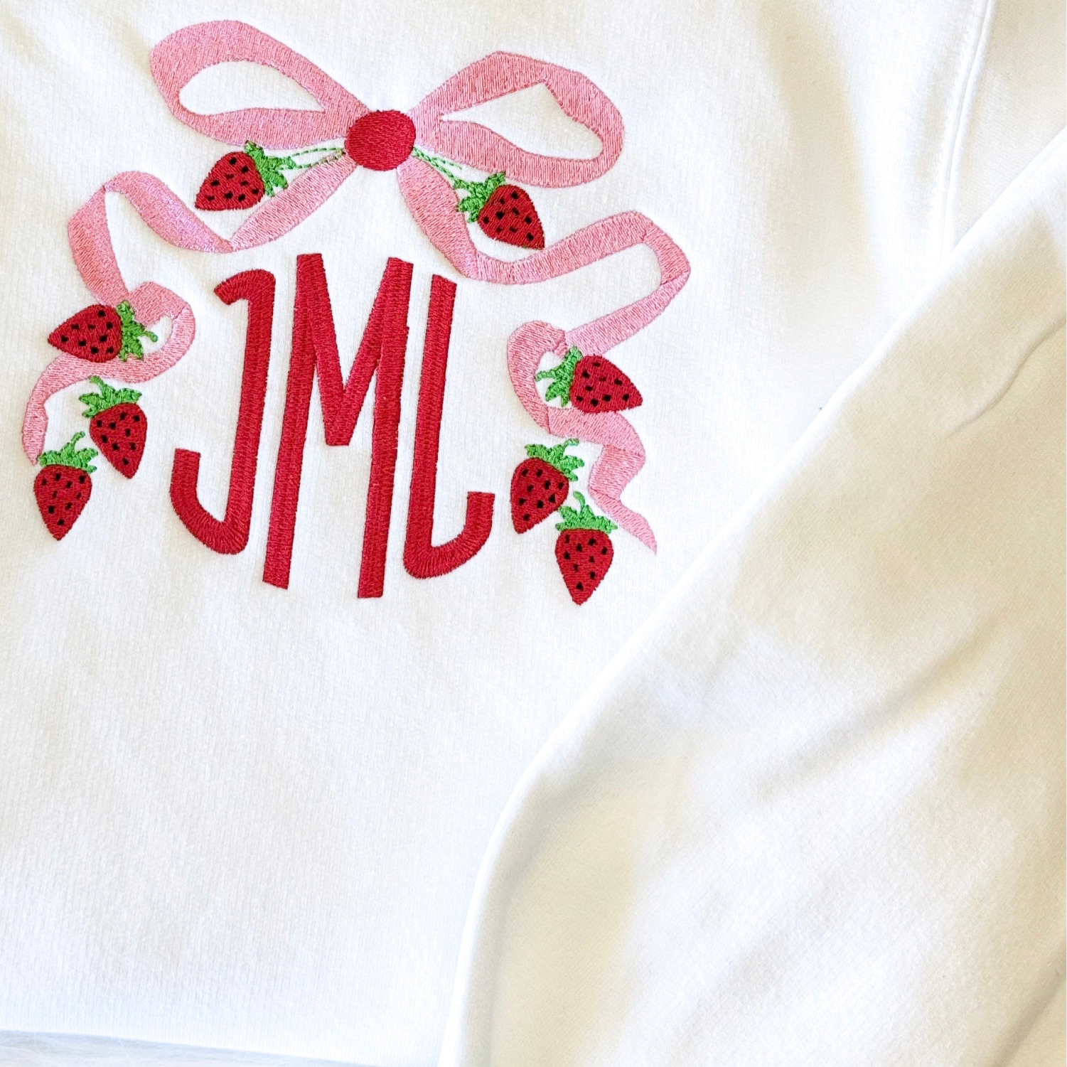 Berries & Bows Monogrammed Sweatshirt