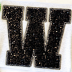Varsity Letter Gildan Sweatshirt + Sequin Sunburst Hoop Earrings Bundle
