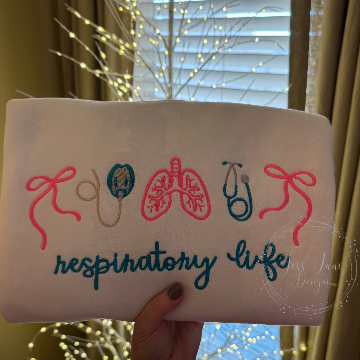 Respiratory Life Icons Embroidered Sweatshirt / Tee!