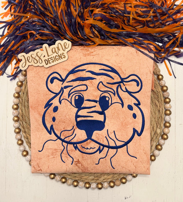 Embroidered Tiger Mascot Tee!