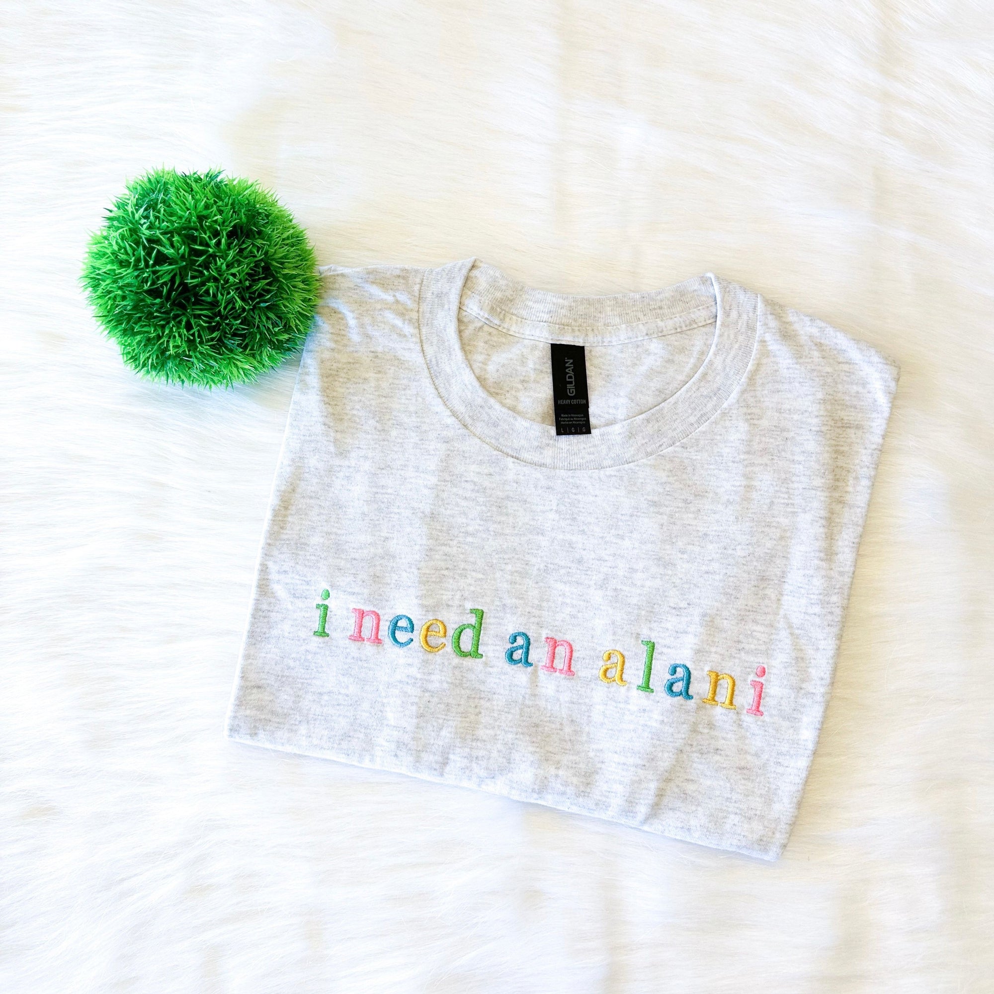 I Need an Alani Embroidered T-Shirt – Energy Drink Aesthetic Tee for Girls