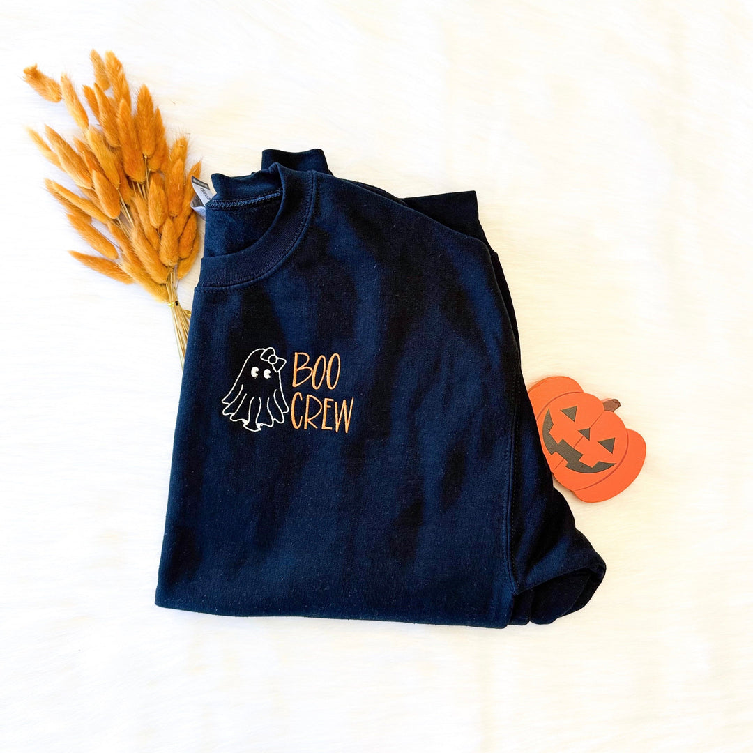 Boo Crew Embroidered Sweatshirt