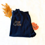 Boo Crew Embroidered Sweatshirt – Spooky Cute Halloween Shirt for Women