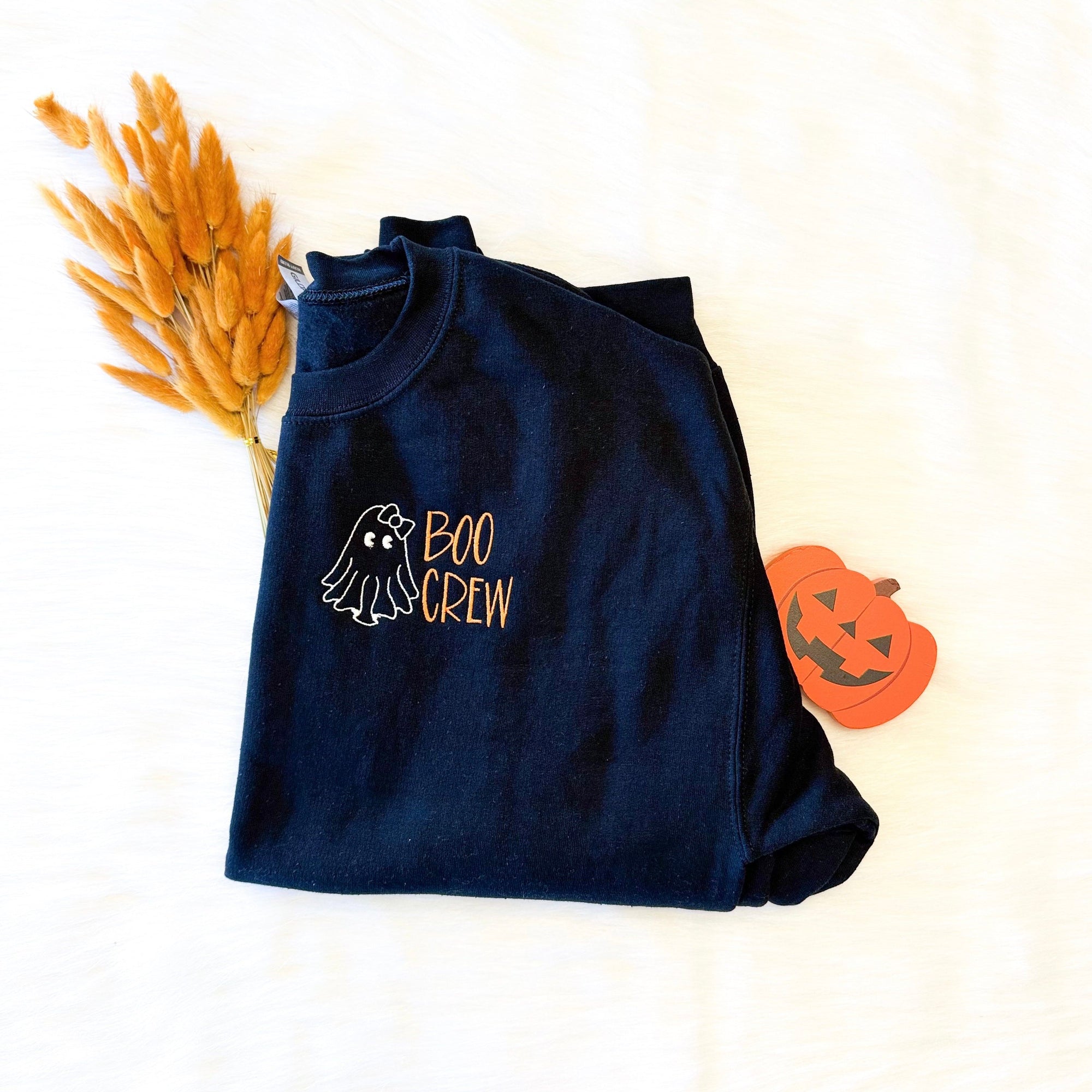 Boo Crew Embroidered Sweatshirt