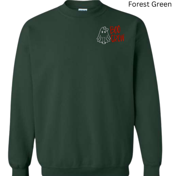 Boo Crew Embroidered Sweatshirt
