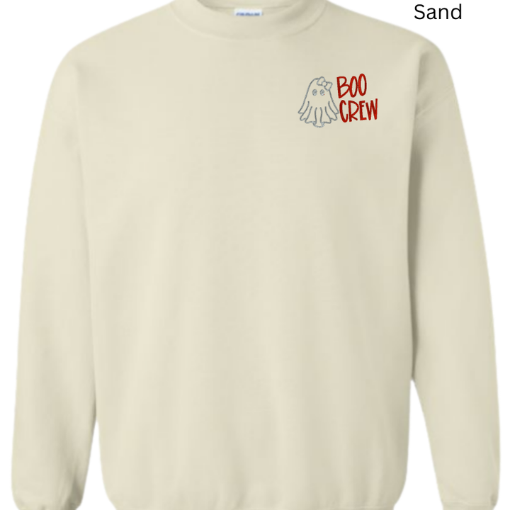 Boo Crew Embroidered Sweatshirt