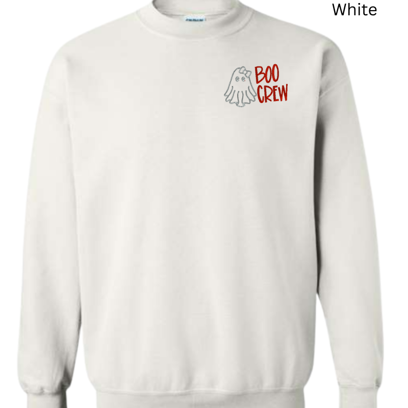 Boo Crew Embroidered Sweatshirt