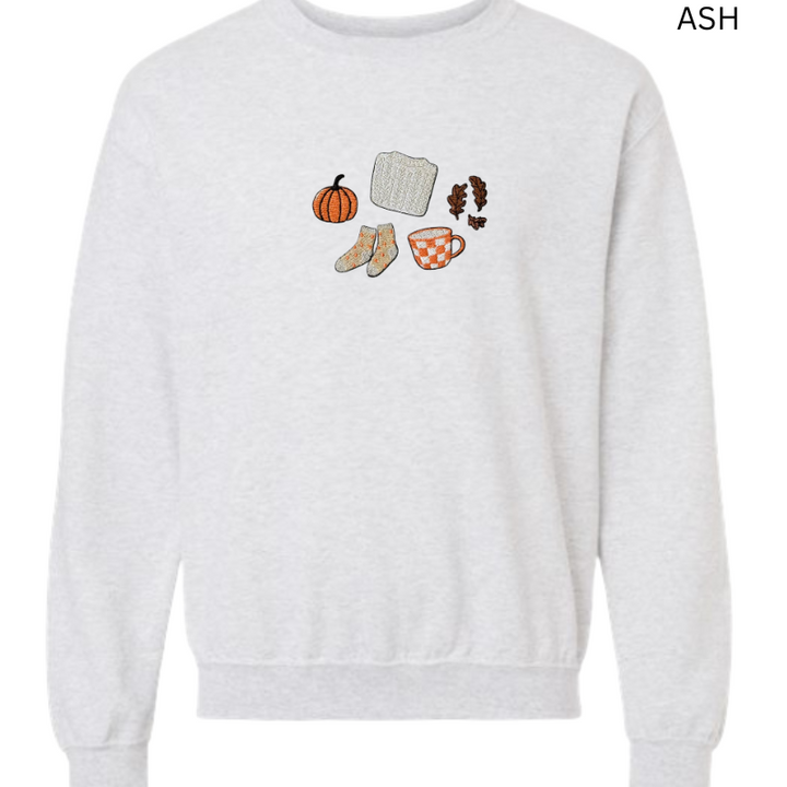 Cozy Fall Embroidered Sweatshirt 