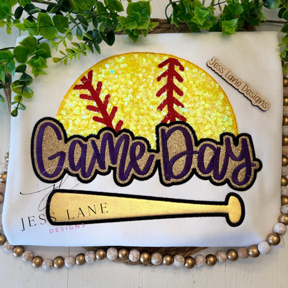 Sparkle &amp; Swing Softball Embroidery!