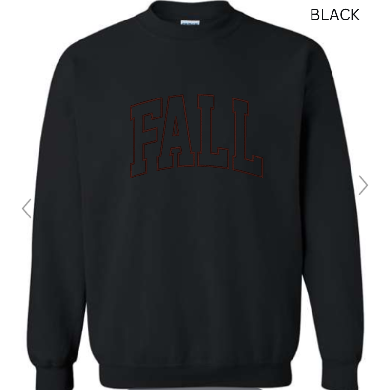 Fall Embroidered Sweatshirt 