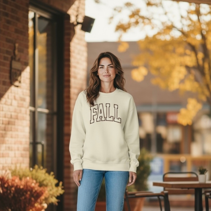 Fall Embroidered Sweatshirt 