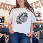 Start Here Leopard Football Tee