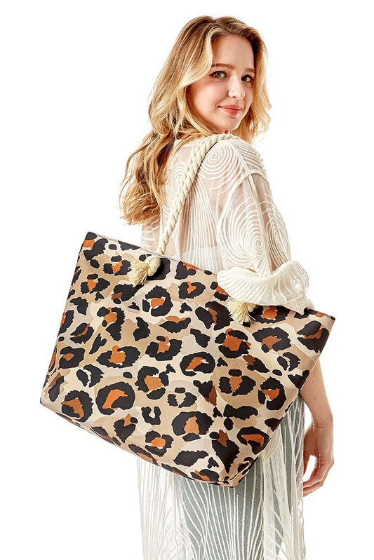 Leopard Print Tote Bag