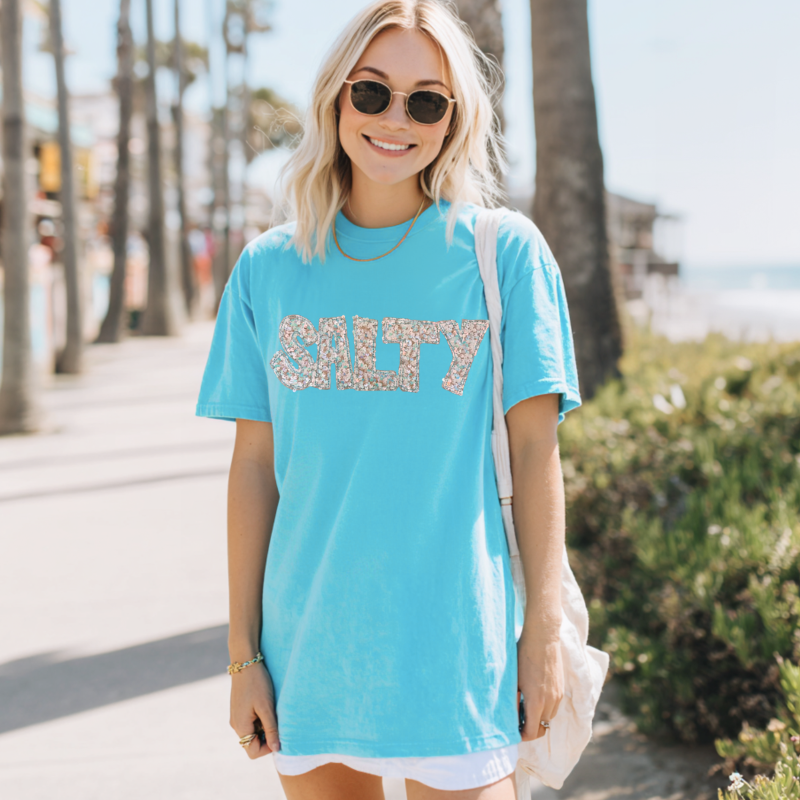 Salty Sequins Embroidered Shirt 