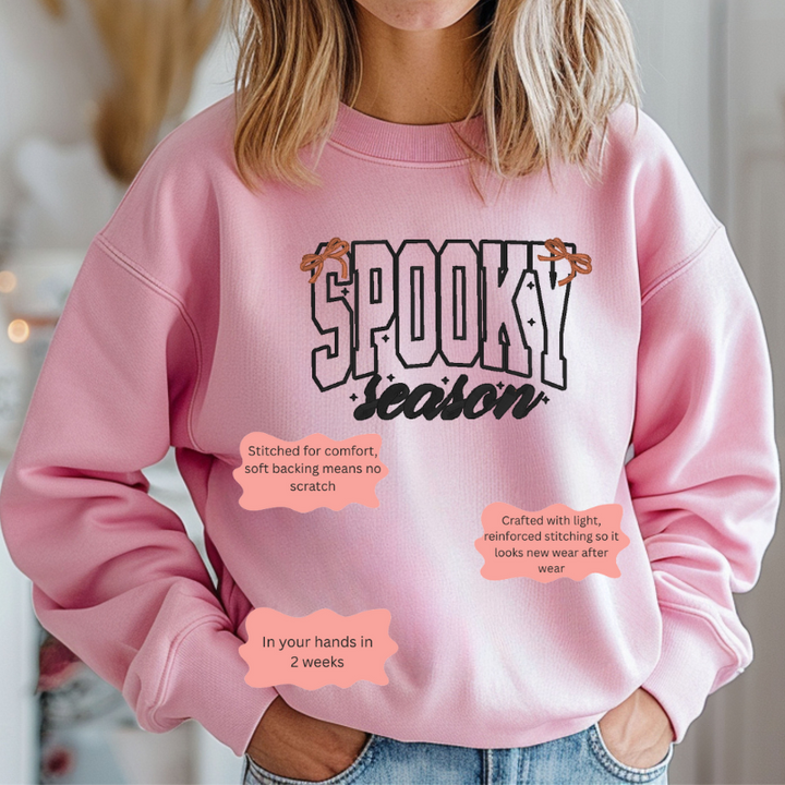 Spooky Season Embroidered Sweatshirt 