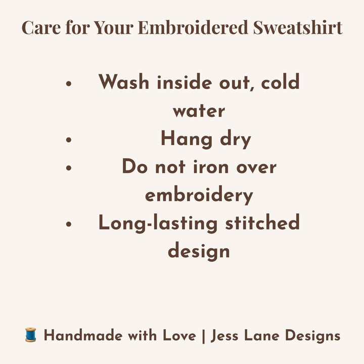 Merry Embroidered Sweatshirt | Puff Christmas Sweatshirt | Holiday Embroidery Pullover | Custom Thread Color | Cozy Christmas Gift