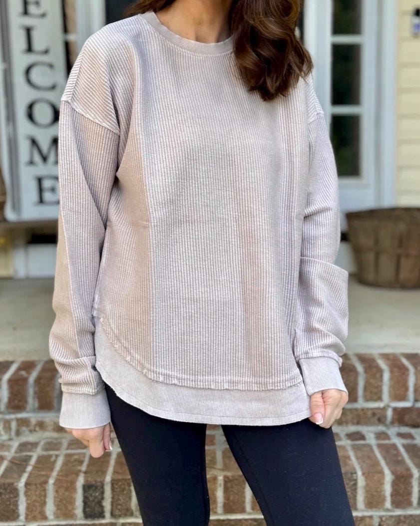 Embroidered Jesus Is The Reason Corded Crewneck | Christian Christmas Sweatshirt | Faith Long Sleeve Shirt | Religious Holiday Gift
