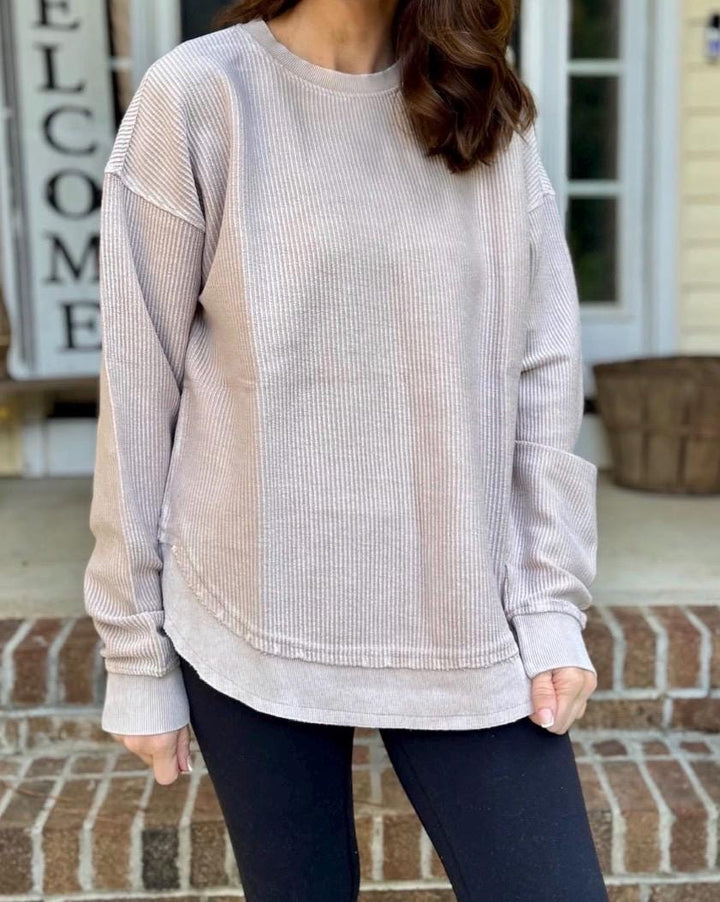 Embroidered Jesus Is The Reason Corded Crewneck | Christian Christmas Sweatshirt | Faith Long Sleeve Shirt | Religious Holiday Gift
