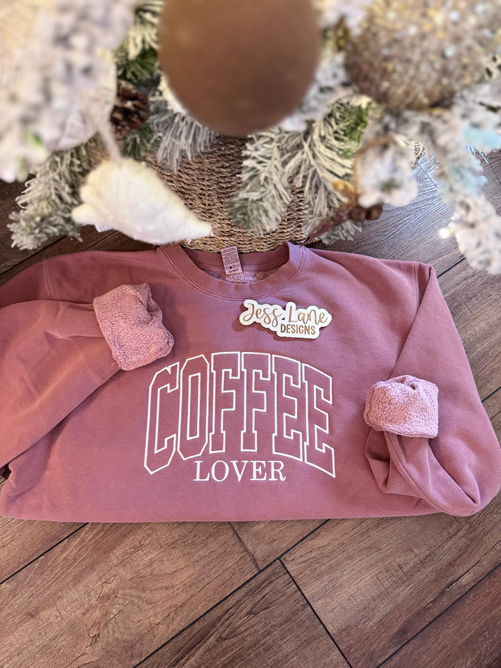 Coffee Lover Embroidered Sweatshirt | Saturday Morning Coffee Club Crewneck | Comfy Everyday Oversized Pullover | Preppy Gift for Her