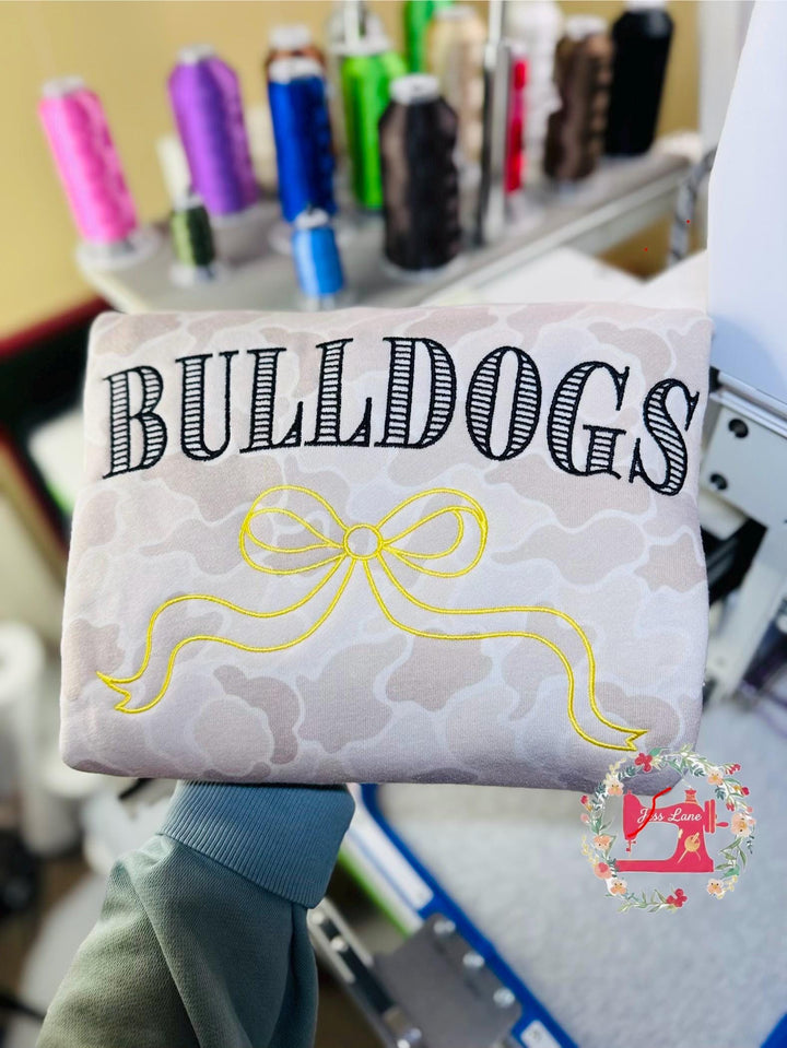 Monogram Camo Sweatshirt for Women, Left Chest Initial, Personalized Cursive Monogram, Oversized Pullover, Gift for Her