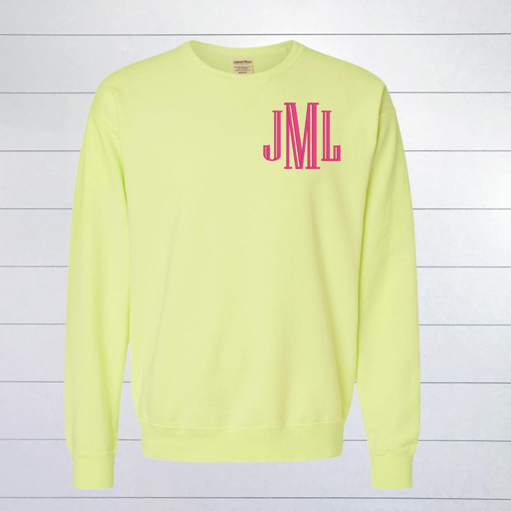 Monogram Shirt Embroidered, Custom Initial Sweatshirt, Personalized Monogram Tee, Left Chest Monogram Shirt, Custom Name Shirt