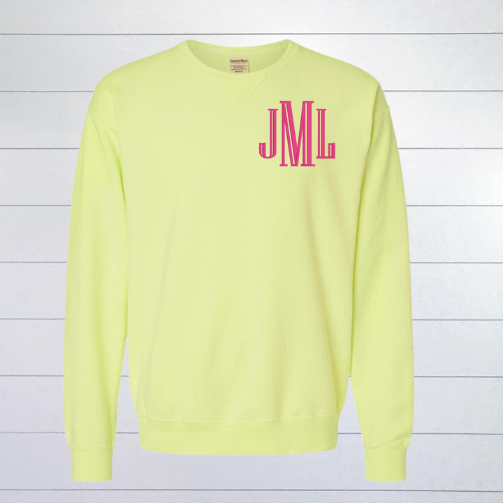 Monogram Shirt Embroidered, Custom Initial Sweatshirt, Personalized Monogram Tee, Left Chest Monogram Shirt, Custom Name Shirt