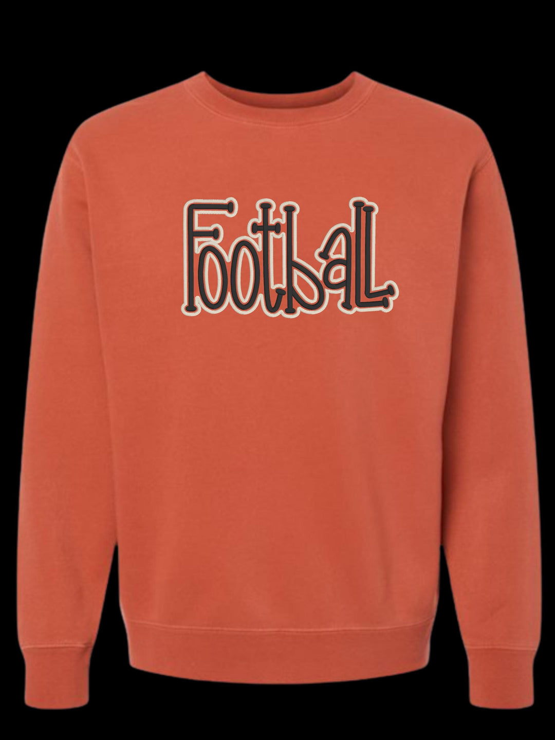 Football Puff Embroidered Sweatshirt | Football Crewneck | Personalized Football Sweatshirt | Game Day Sweatshirt | Football Mom Gift