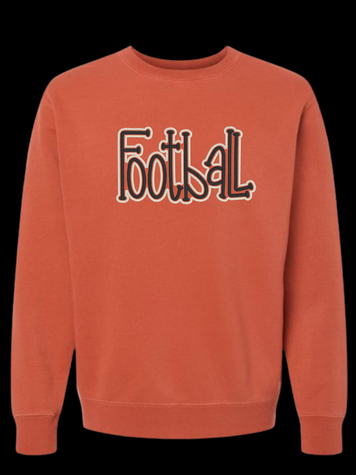 Football Puff Embroidered Sweatshirt | Football Crewneck | Personalized Football Sweatshirt | Game Day Sweatshirt | Football Mom Gift