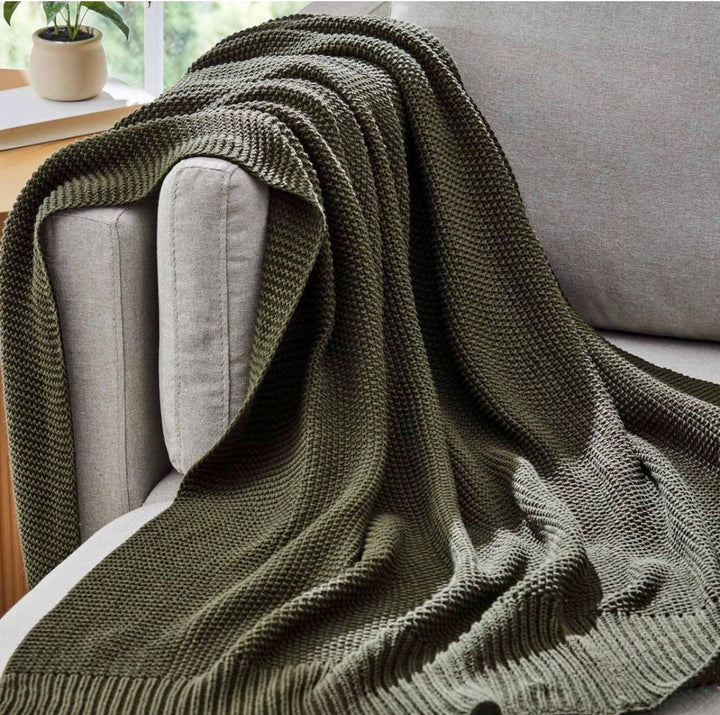 Personalized Monogram Blanket, Embroidered Initial Throw Blanket, Christmas Gift, Housewarming Gift for Her