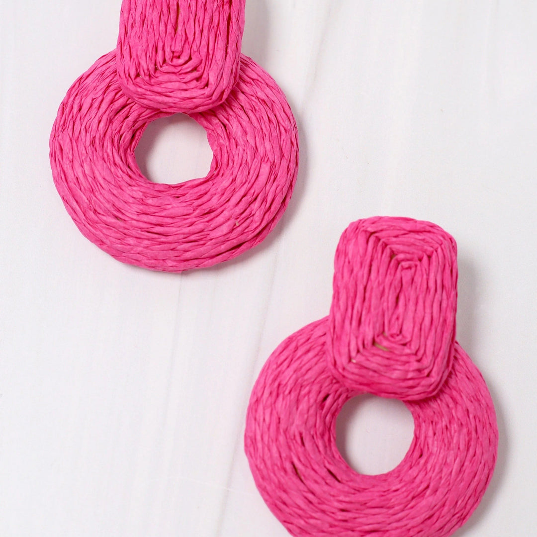 Jekyll Wrapped Earring HOT PINK 
