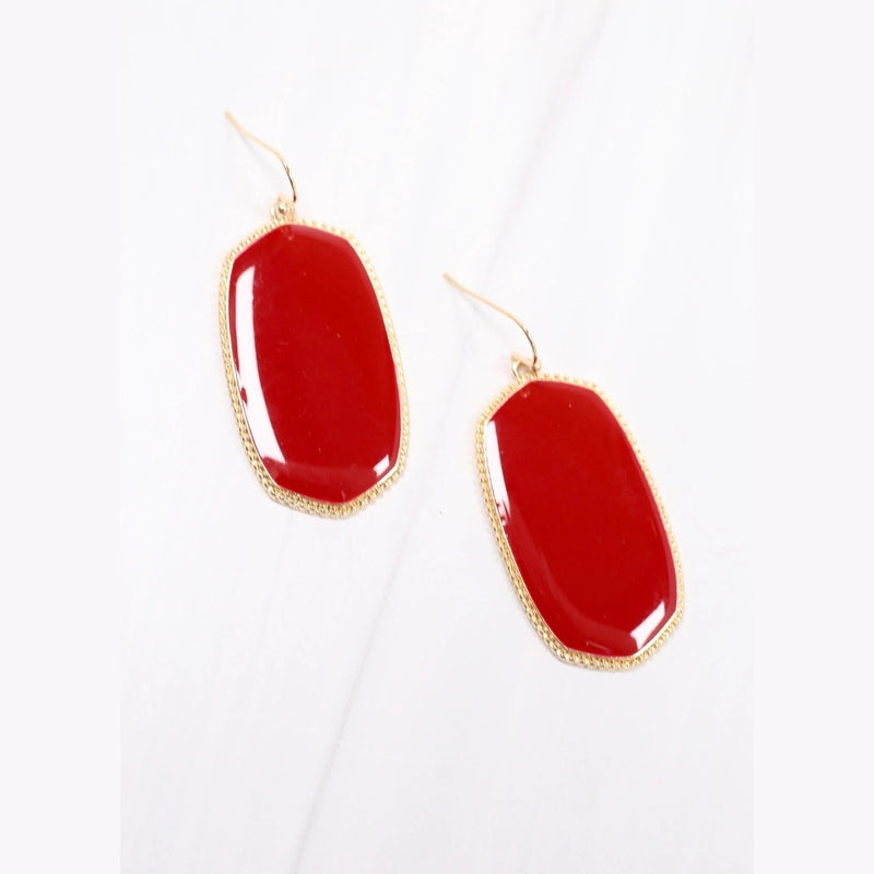Crimson McGrath Drop Earring