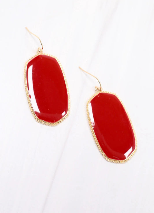 Crimson McGrath Drop Earring