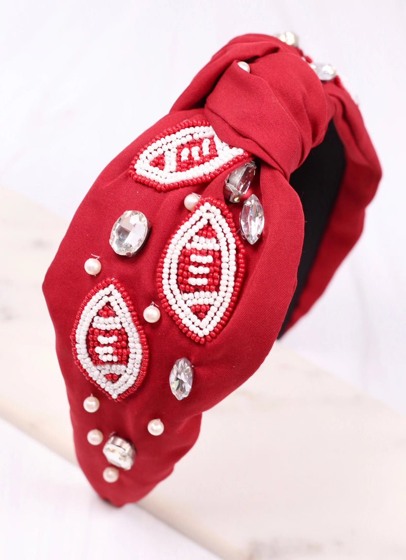 Burgundy Football Headband
Free Catch Headband
Game Day Football Headband
Team Color Sports Headband
Football Fan Headband